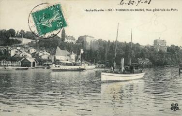 Thonon-les-Bains Vue générale du Port. 1908