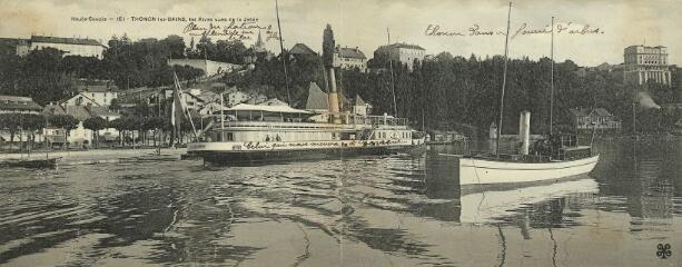Thonon-les-Bains Les Rives vues de la jetée. 1905