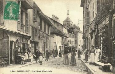 Rumilly La rue centrale. [1900]