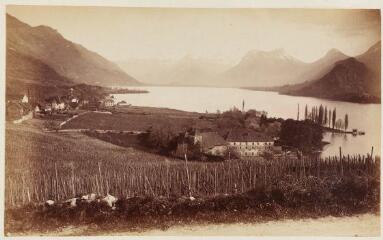 1 vue Lac d'Annecy. Panorama près de Talloires / Ernest Bovier.