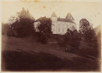 1 vue Chateau de Thorens, 17 juillet 1886 / Ernest Bovier.