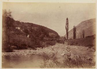 1 vue Usillon, Vallée de Thorens, 17 juillet 1886 / Ernest Bovier.