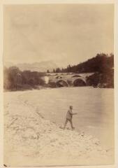 1 vue Le Fier, les troix ponts de Brogny et le Mont [Théret] / Ernest Bovier.