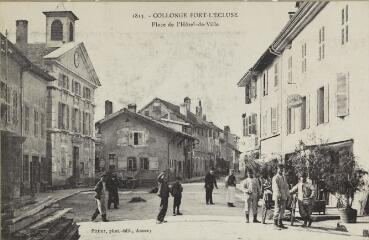1 vue 1813. Place de l'Hôtel-de-Ville / Auguste et Ernest Pittier.