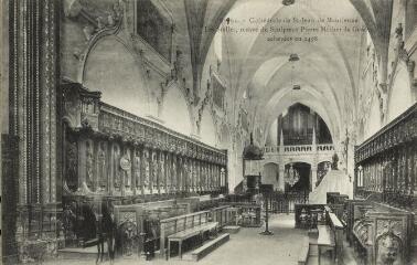 1 vue  - 1992. Cathédrale de Saint-Jean-de-Maurienne. Les Stalles, œuvre du Sculpteur Pierre Mochet de Genève achevées en 1498 / [E. Reynaud]. (ouvre la visionneuse)
