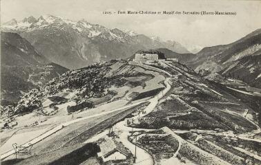 1 vue  - 1219. Fort Marie-Christine et Massif des Sarrazins (Haute-Maurienne) / [E. Reynaud]. (ouvre la visionneuse)