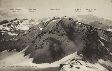 1 vue  - Vue du Mont Valaisan, vers le Ruitor / [s.n.]. (ouvre la visionneuse)
