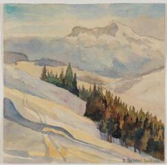1 vue  - Rochebrune. 2000 mètres. 26 mars 1934 / Colette Richarme. (ouvre la visionneuse)