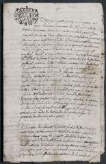 4 vues Extraits des registres de la juridiction de Sixt concernant l'affaire entre Claude-Anthoyne de la Croix, prieur de l'abbaye de Sixt, demandeur, contre Jean Moccand, Richard-Pomet et Claude Brun.