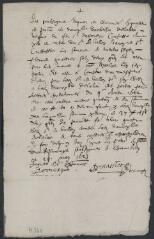 2 vues  - Quittance de Jacques de Chavanes, procureur de demoiselle Jacobelle de Lallée, veuve de Claude-François Dapponex, de 37 florins, 4 sous de la part de monsieur de Vallon. (ouvre la visionneuse)