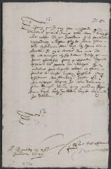2 vues  - Lettre de Brunet, procureur de monsieur de Vallon, à monsieur de Vallon concernant son absence de réponse et le procès avec Damidoux. Fait à Chambéry. (ouvre la visionneuse)