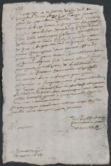 4 vues  - Lettres de Brunet à monsieur de Vallon. Fait à Samoëns. (ouvre la visionneuse)